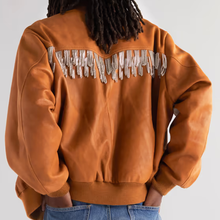 Load image into Gallery viewer, New Brown Cowboy Style Fringes Suede Sheepskin Leather Western Jacket For Men
