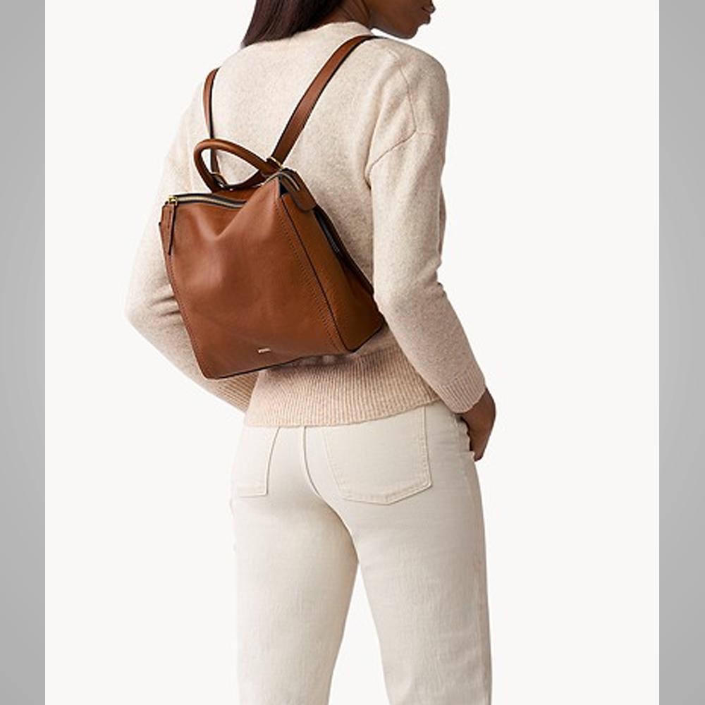 New Women Parker Convertible Small Leather Backpack