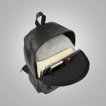 Load image into Gallery viewer, Men New Black Handmade with premium leather Classic Backpack
