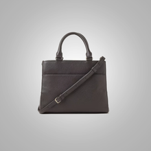 Load image into Gallery viewer, New Women Brown Grained Leather Bag With One inside zipped pocket
