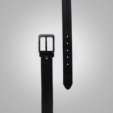 Load image into Gallery viewer, New Black Best Double Stitched Leather Belt
