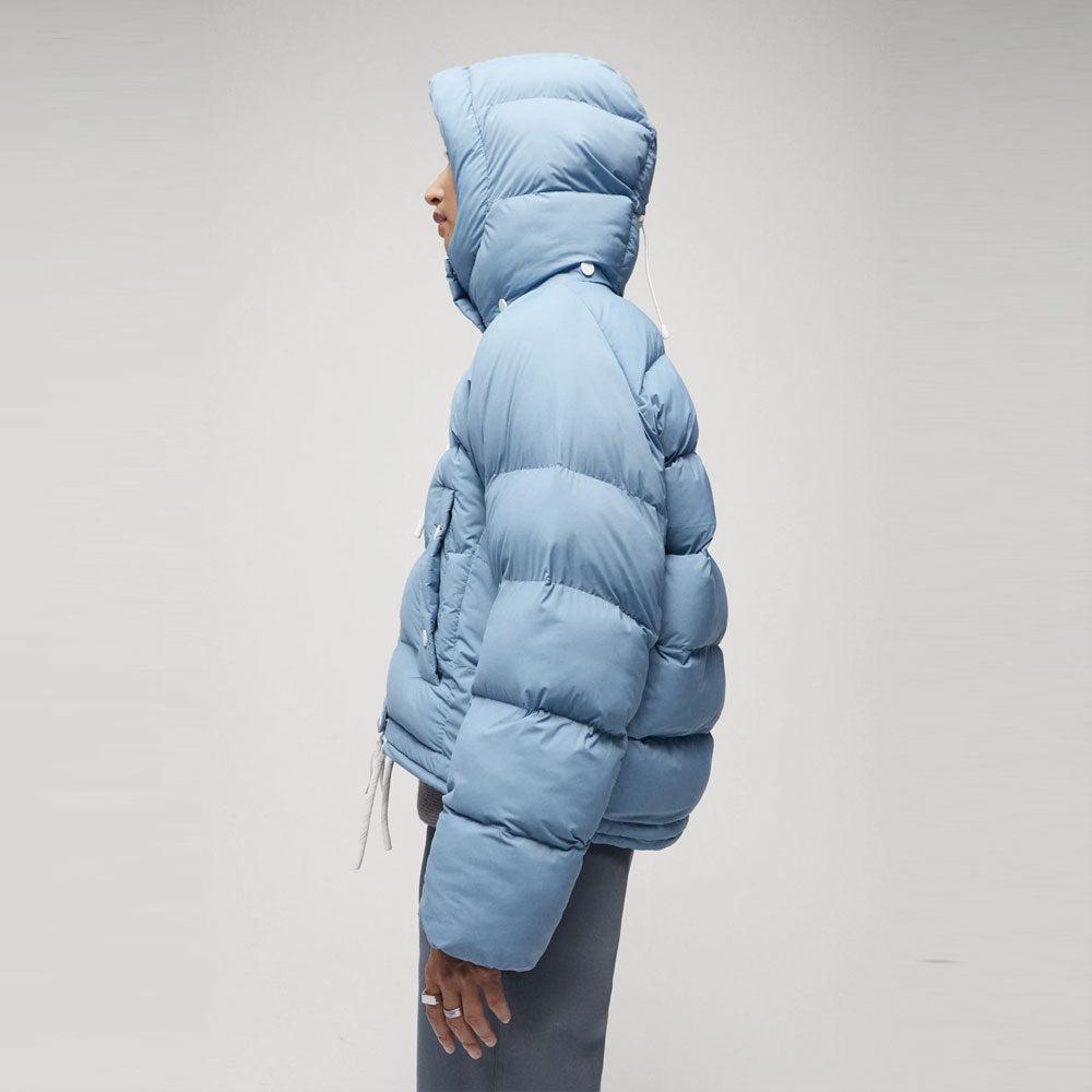 Womens Vintage Blue Puffer Jacket