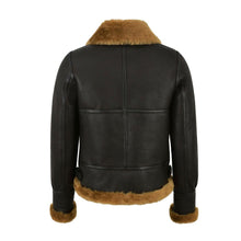 Load image into Gallery viewer, WOMENS RAF B3 FLYING BOMBER AVIATOR STYLE SHEARLING LEATHER JACKET
