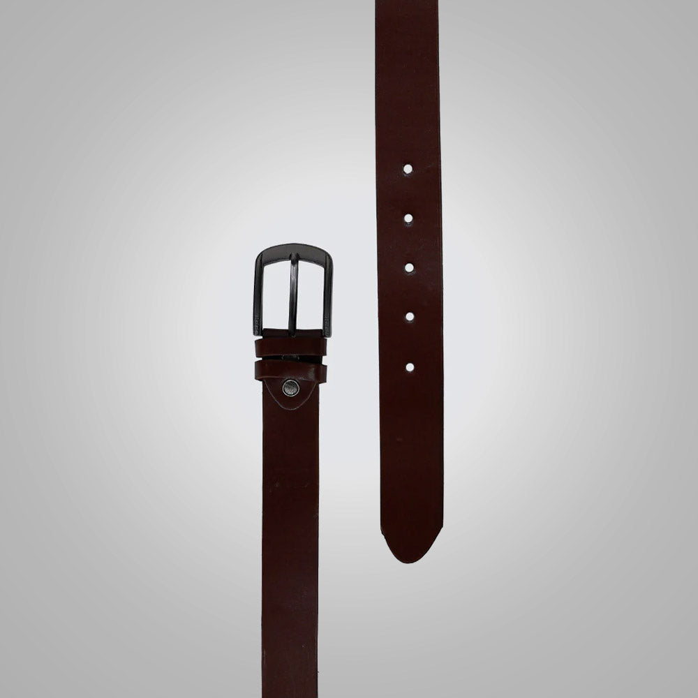 New Men Brick Red Genuine Handmade Leather Belt