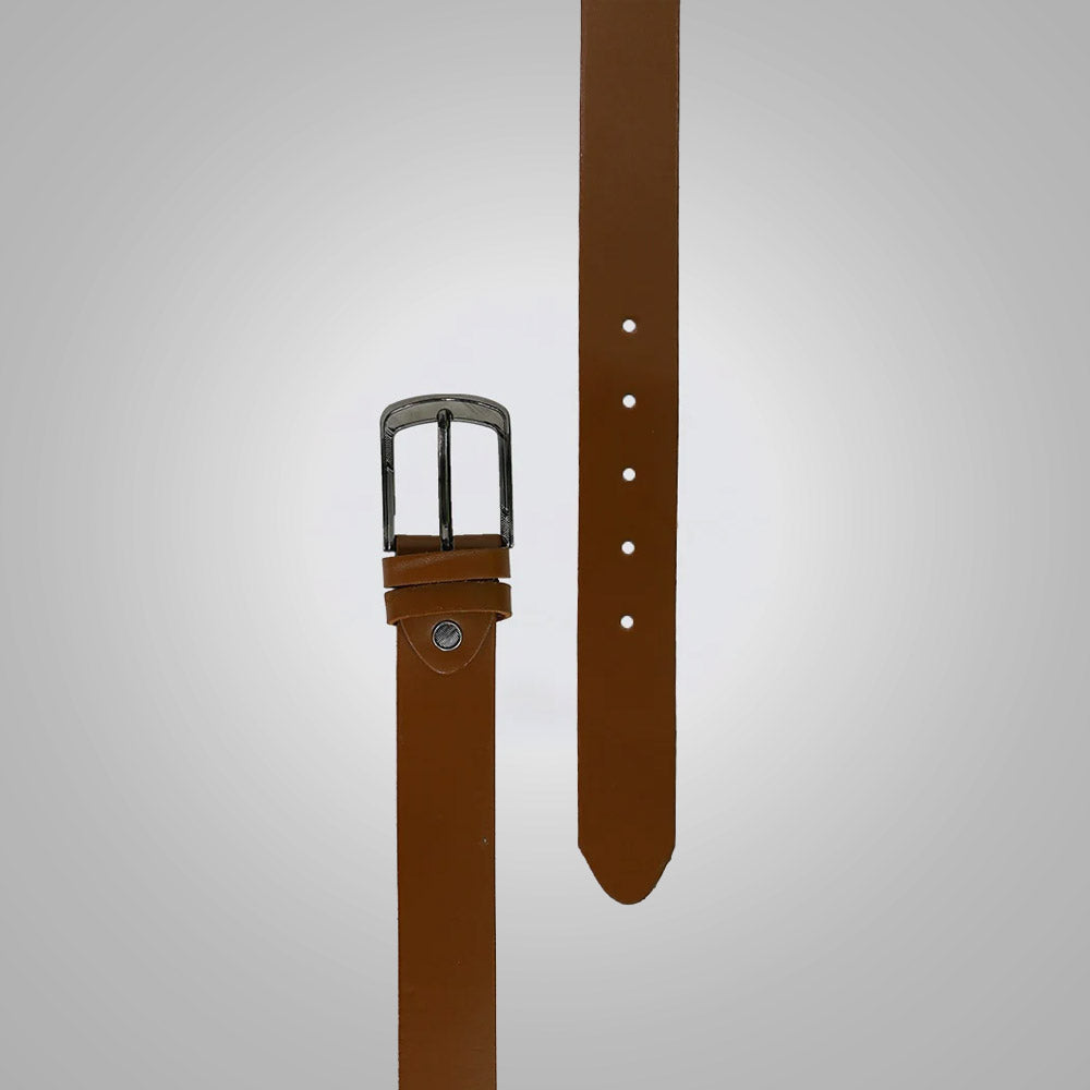 New Men Casual Rust Color Leather Belt