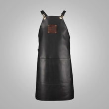 Load image into Gallery viewer, New ‏Men Black Sheepskin Handmade Leather Apron
