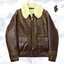 Load image into Gallery viewer, AN-J-4 Sheepskin Jacket - Shearling leather
