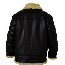 Load image into Gallery viewer, Aviator Men’s Black Leather Jacket | Buy Black Aviator Jacket Online

