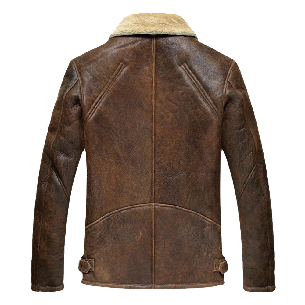 Aquaman Jason Momoa Justice League 2017 Movie Brown Leather Fur Coat - Shearling leather