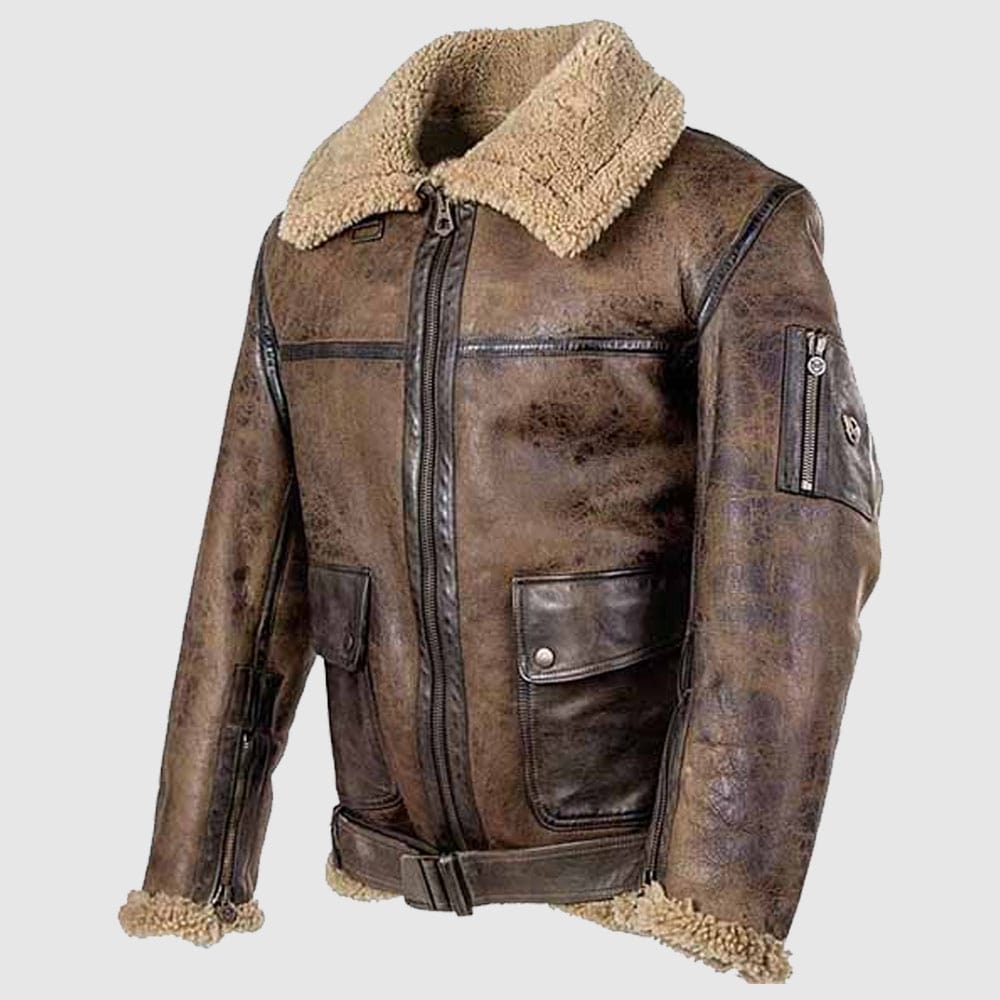Arnold Schwarzenegger Aviator B-6 Jacket Sheepskin Jacket - Shearling leather