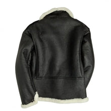 Load image into Gallery viewer, Men B-6 Black Shearling Bomber Jacket
