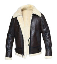 Load image into Gallery viewer, B3 WWII Pilot Shearling Sheepskin Jacket - Shearling leather
