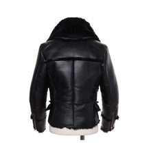 Load image into Gallery viewer, B3 Bomber Jacket Men Winter Wool Lamb Fur Aviator Shearling Leather Jacket On Sale
