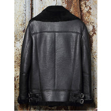 Load image into Gallery viewer, Classic B3 Aviator Bomber Shearling Genuine Sheepskin Motorcycle Real Leather Jacket On Sale
