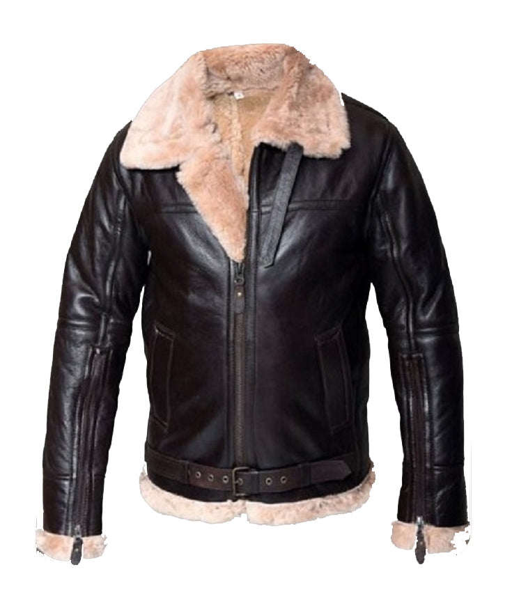 B3 Shearling Aviator Bomber Jacket - Shearling leather
