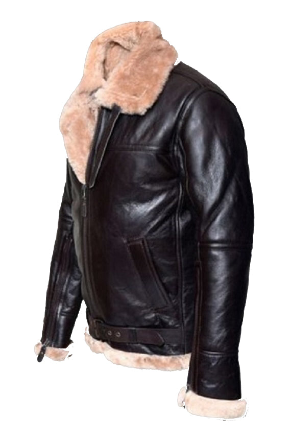 B3 Shearling Aviator Bomber Jacket - Shearling leather