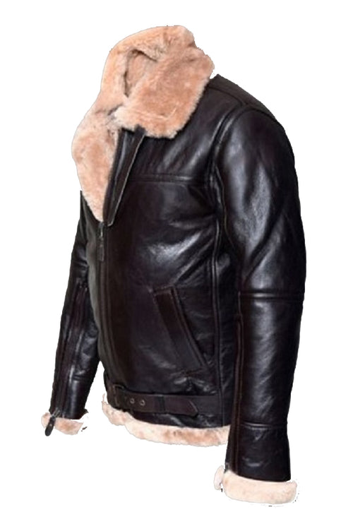B3 Shearling Aviator Bomber Jacket - Shearling leather