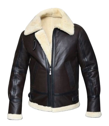 B3 WWII Pilot Shearling Sheepskin Jacket - Shearling leather