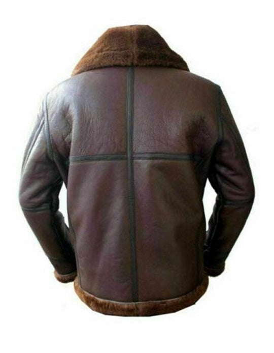 Aviator RAF Reddish Fur B3-Bomber Jacket - Shearling leather