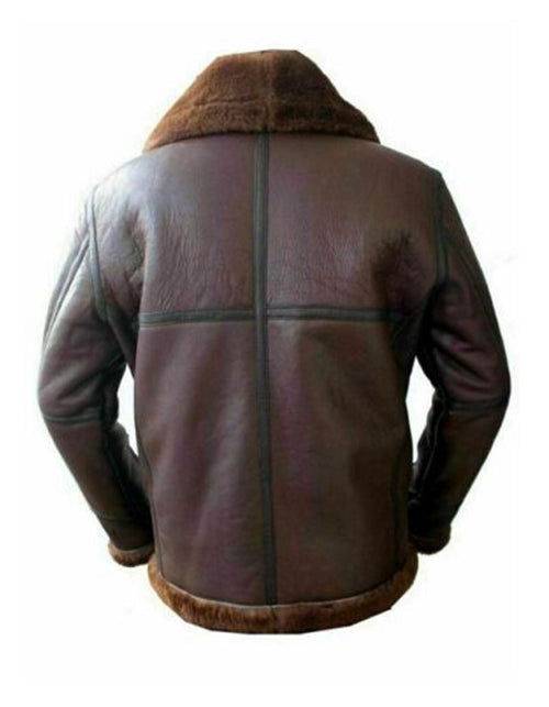Aviator RAF Reddish Fur B3-Bomber Jacket - Shearling leather