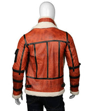 Load image into Gallery viewer, Mens B6 RAF Aviator Sheepskin Waxed Real Leather Jacket
