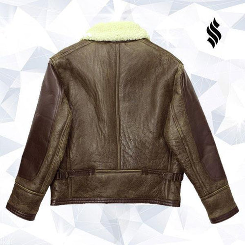 AN-J-4 Sheepskin Jacket | Buy Best Sheepskin Aviator Leather Jacket