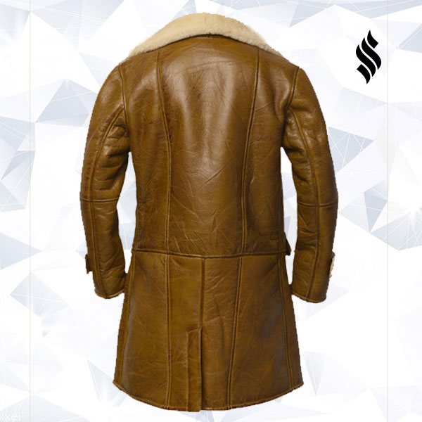 Men Brown Shearling Leather Coat - Shearling leatherMen Brown Shearling Leather Coat | Buy Fur Leather Coat Online Now - Shearling Leather Coat