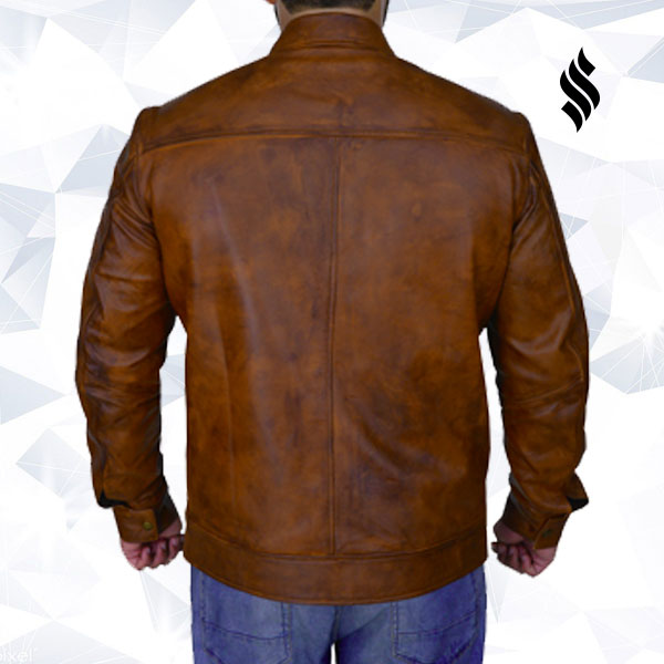 Men’s Distressed Brown Jacket | Brown Leather Jacket | Biker Jackets