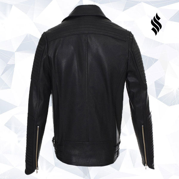 Men’s Fashion Leather Jacket | Black Leather Jacket | Biker Jacket