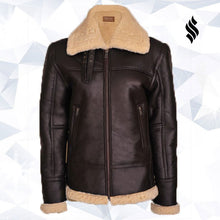 Load image into Gallery viewer, buy best shearling leather jackets, bomber leather jackets in low price
