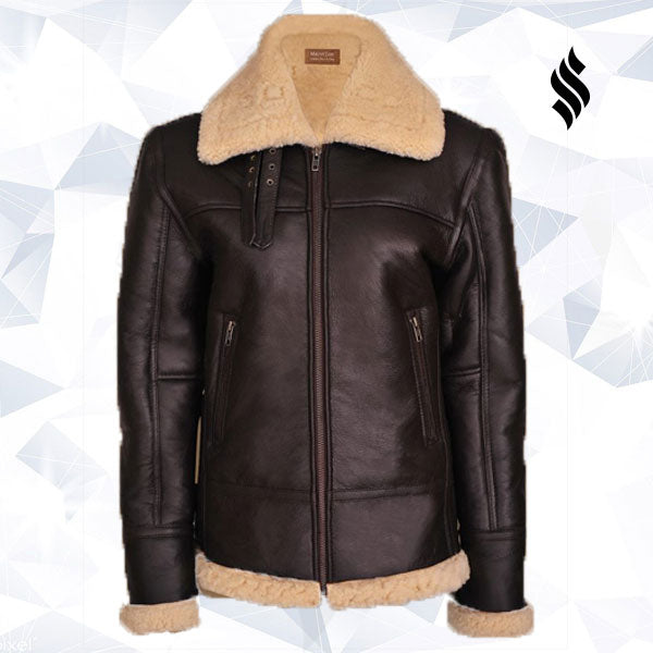 buy best shearling leather jackets, bomber leather jackets in low price