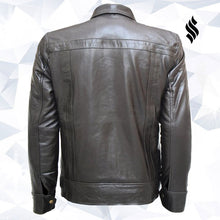 Load image into Gallery viewer, Zipper Men&#39;s Brown Leather Jacket - Top Notch
