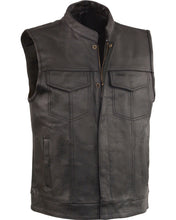 Load image into Gallery viewer, Black Open Neck Club Style Vest
