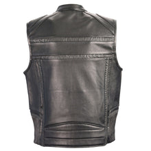 Load image into Gallery viewer, REFLECTIVE BAND &amp; PIPING ZIP FRONT VEST
