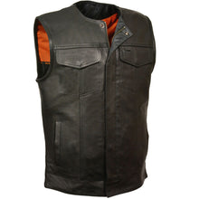 Load image into Gallery viewer, BLACK COLLARLESS CLUB STYLE VEST
