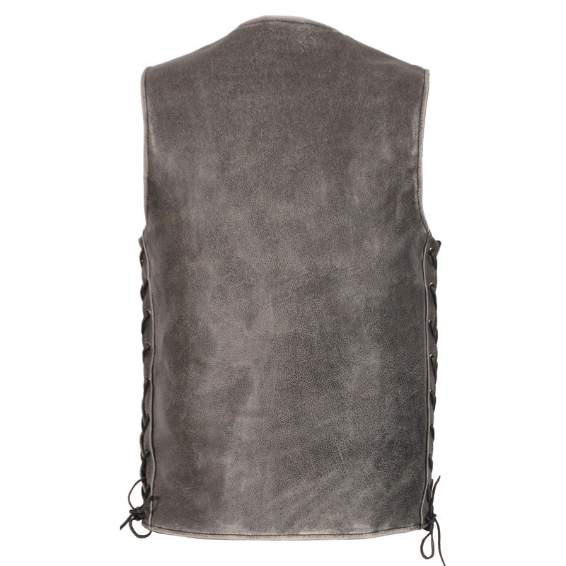 Grey Side Lace Vest