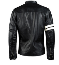 Load image into Gallery viewer, Mens Leather Biker Jacket | Biker Leather Jacket | Motorbike Jacket
