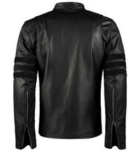 Load image into Gallery viewer, X Men Black Biker Leather Jacket | Leather Motorbike Riding Jackets
