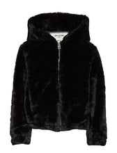 Load image into Gallery viewer, Malia Fur Black Leather Jacket - Shearling leather
