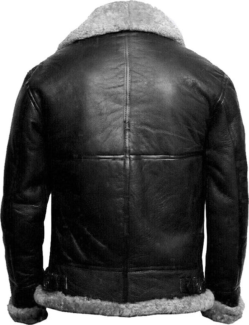 Brand New B3 Bomber Leather Jacket With Fur | Aviator Leather Jackets
