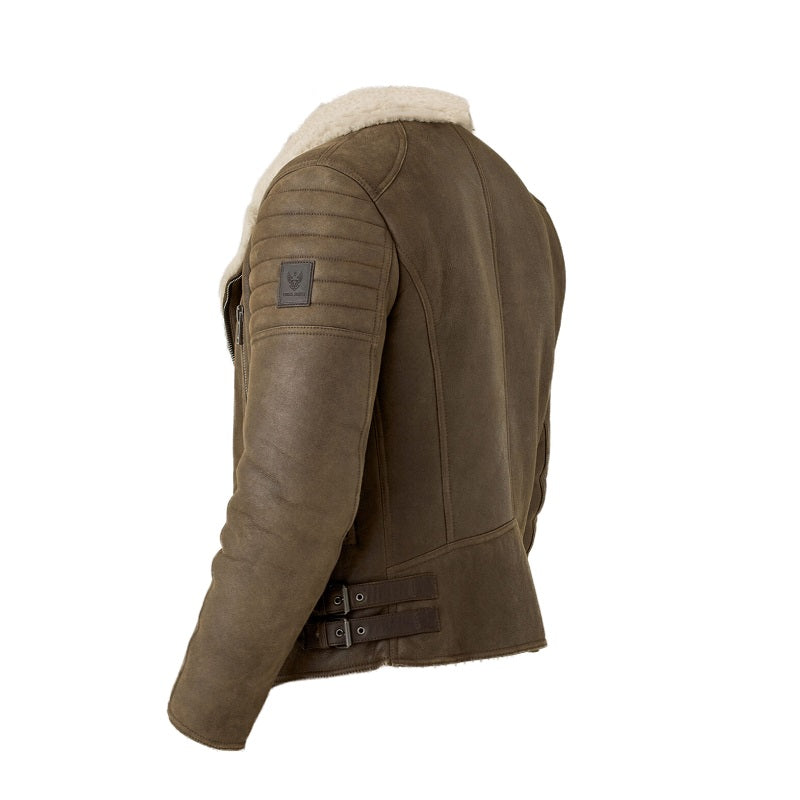 Men’s Brown Vintage B3 Shearling Jacket - Shearling leather