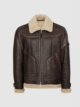 Load image into Gallery viewer, Aviator Leather Jacket

