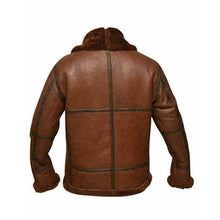 Load image into Gallery viewer, Men Aviator Leather Jackets - Shearling leather
