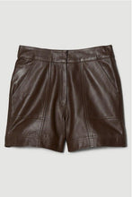 Load image into Gallery viewer, Brown Leather Shorts For Women
