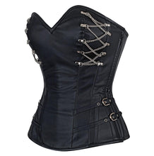 Load image into Gallery viewer, Cerys Sheep Nappa Leather Corset - Shearling leather
