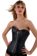 Load image into Gallery viewer, Daria Overbust Corset - Shearling leather
