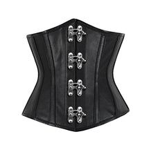 Load image into Gallery viewer, Gizelle Underbust Corset - Shearling leather
