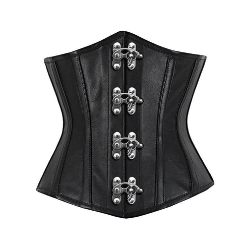 Gizelle Underbust Corset - Shearling leather