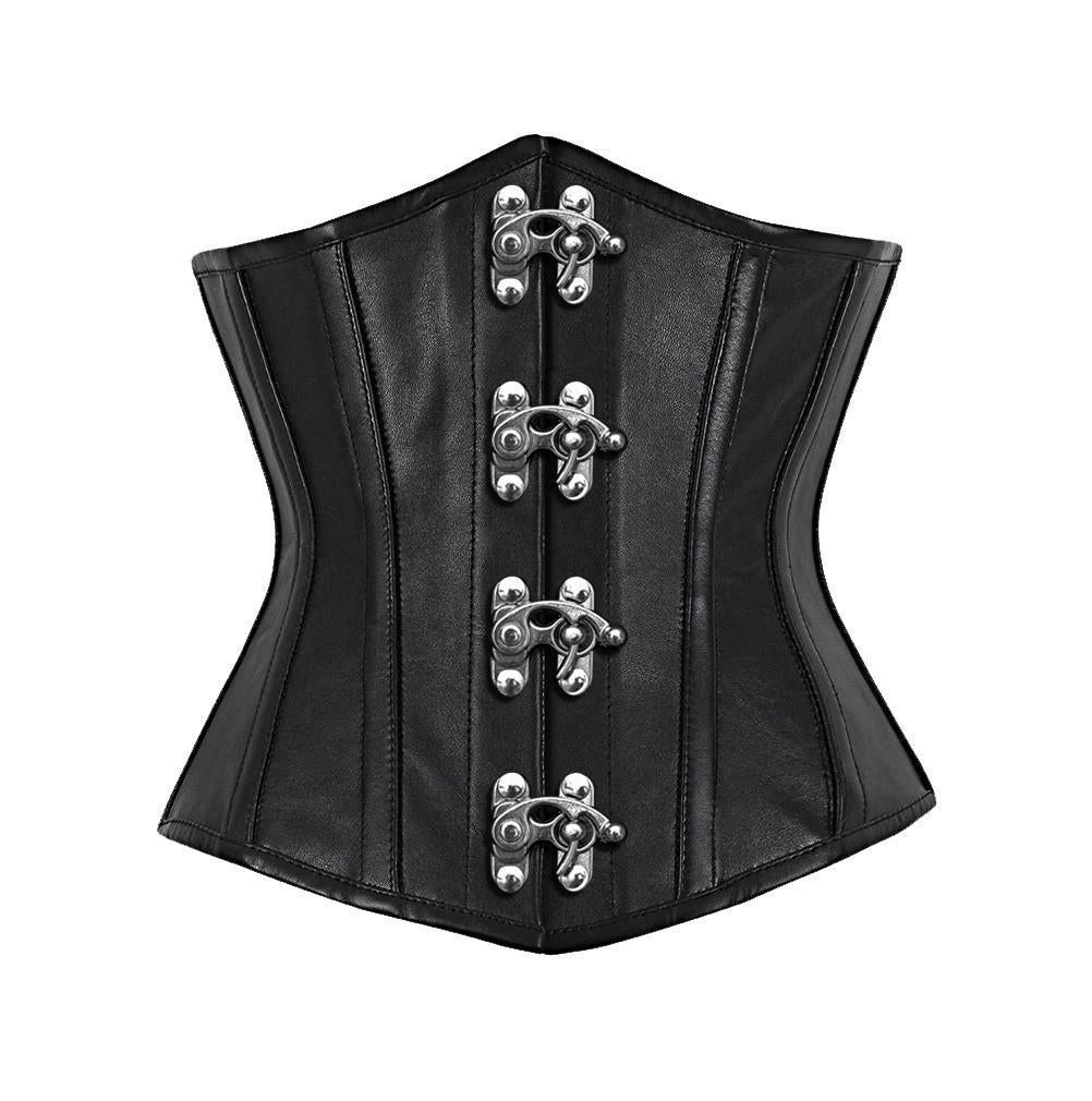 Gizelle Underbust Corset - Shearling leather