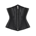 Gladys Underbust Corset - Shearling leather